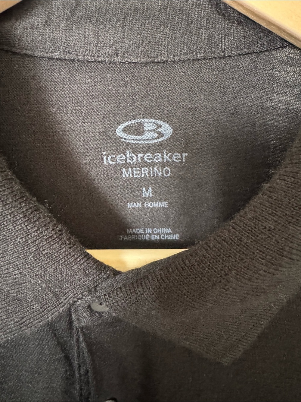 Mens Icebreaker Tech Lite Polo Shirt Size Medium Black Like New Golf Polo - Picture 4 of 14